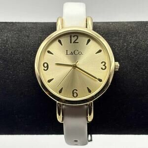Gold & White L&Co. Watch